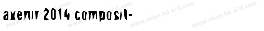 avenir 2014 composit字体转换